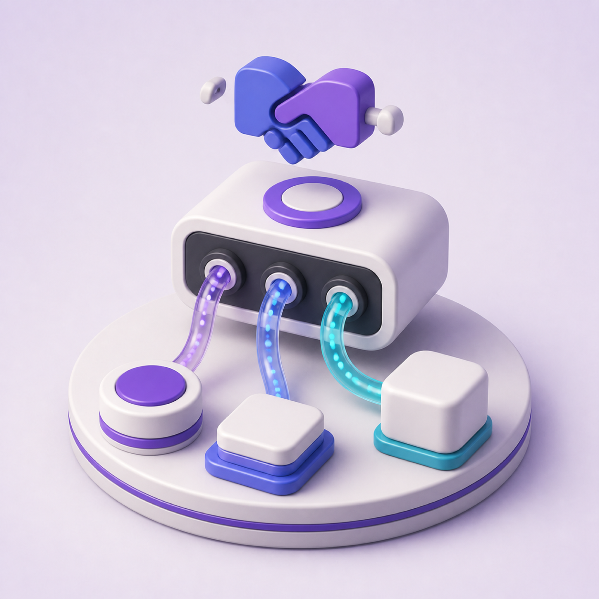 APIs & SDKs — 3D illustration
