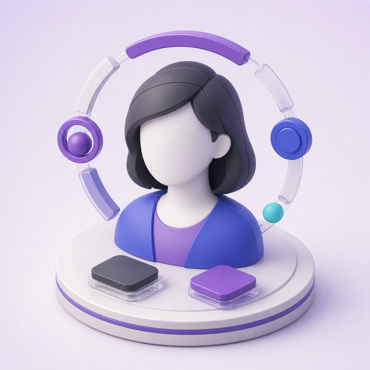 Avatar Creation — 3D illustration