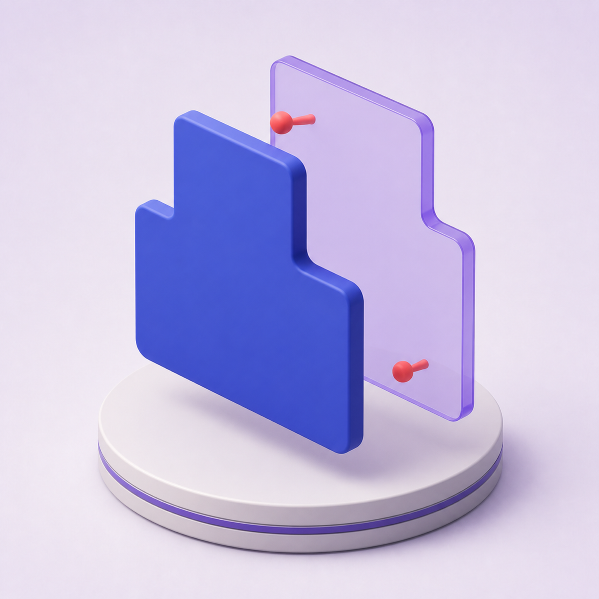 Background & Removal — 3D illustration