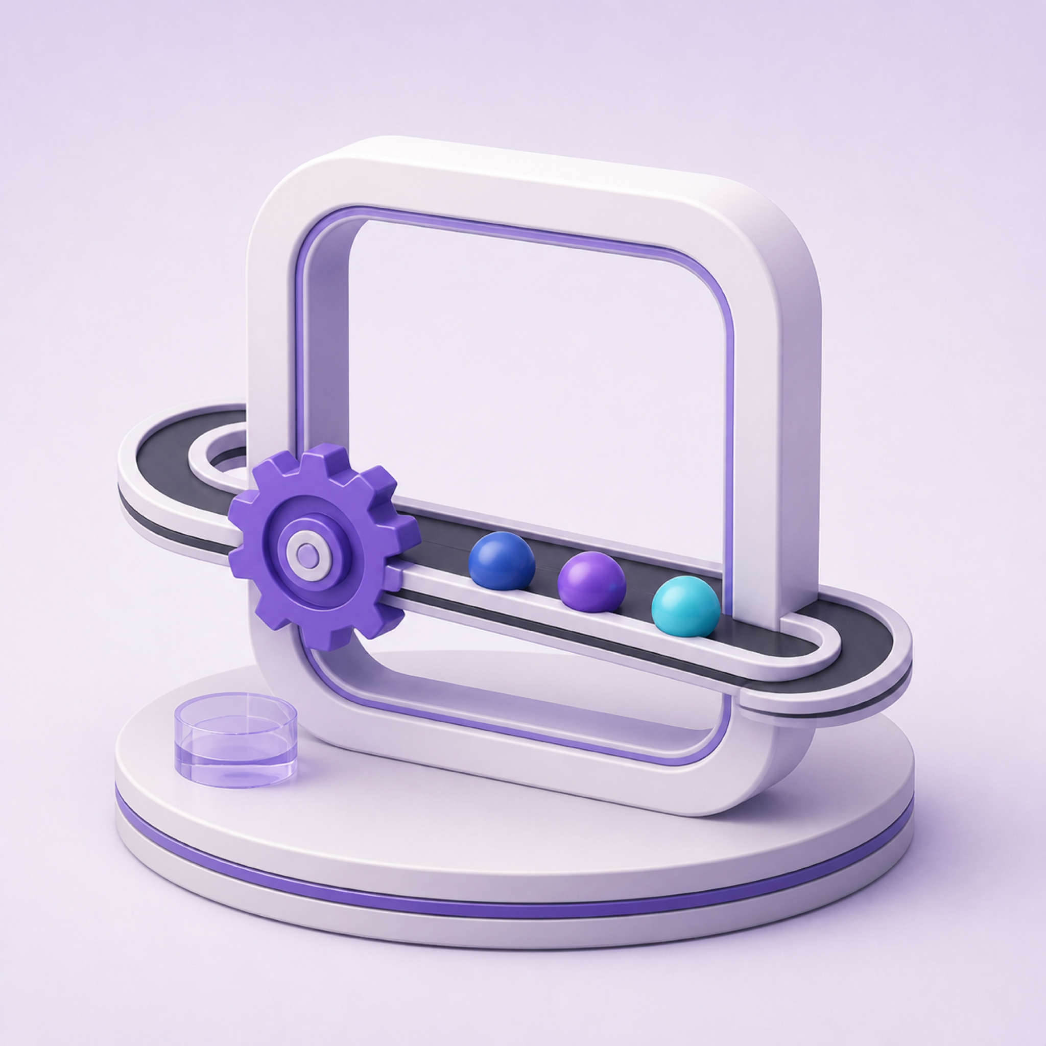 Browser Automation — 3D illustration