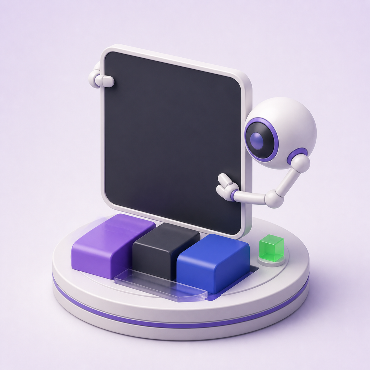 Code Assistants (IDE) — 3D illustration