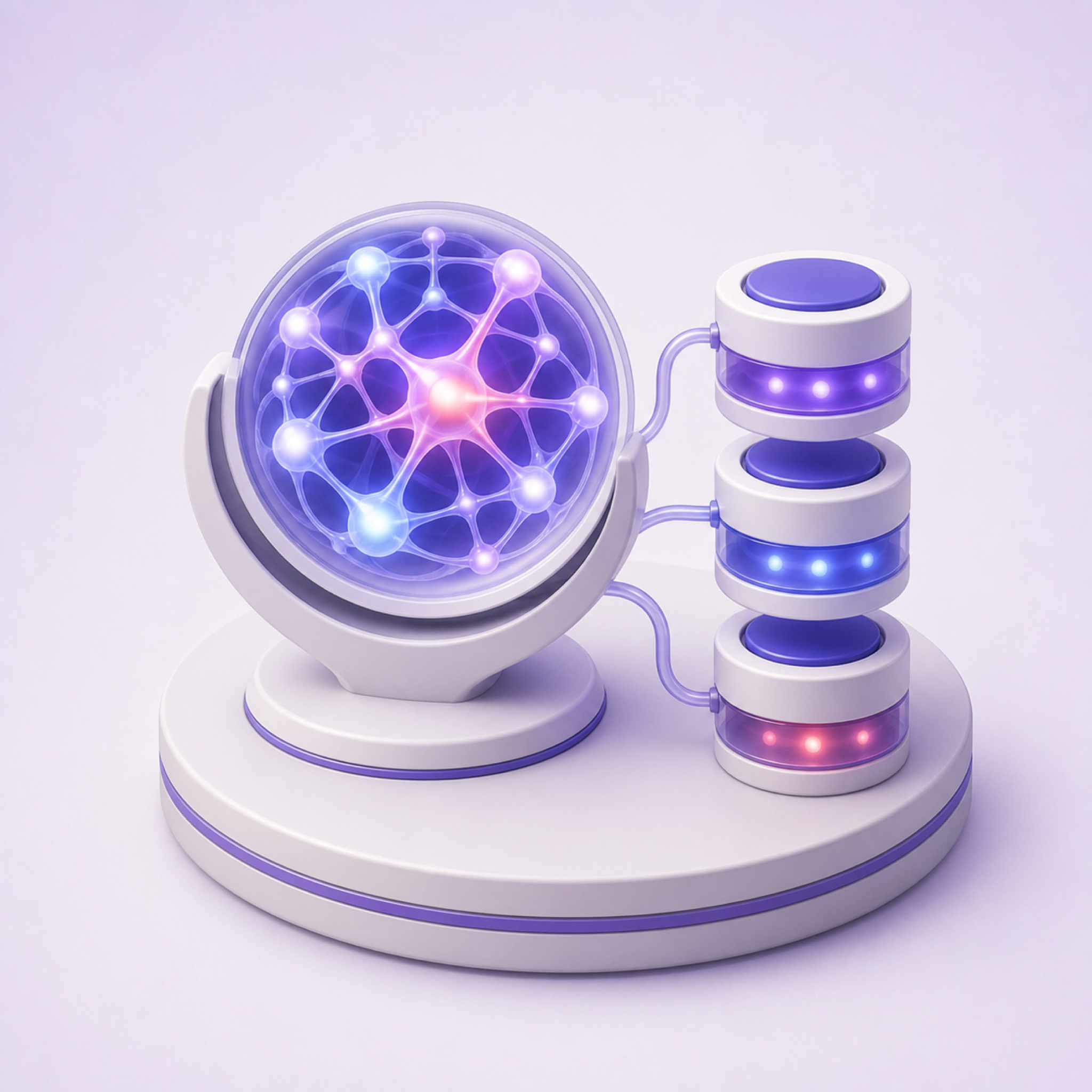 3D illustration representing Data & AI AI tools