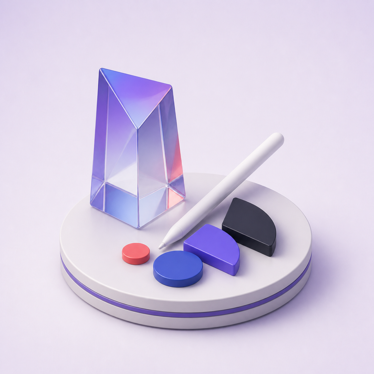 3D illustration representing Design & Creative AI tools