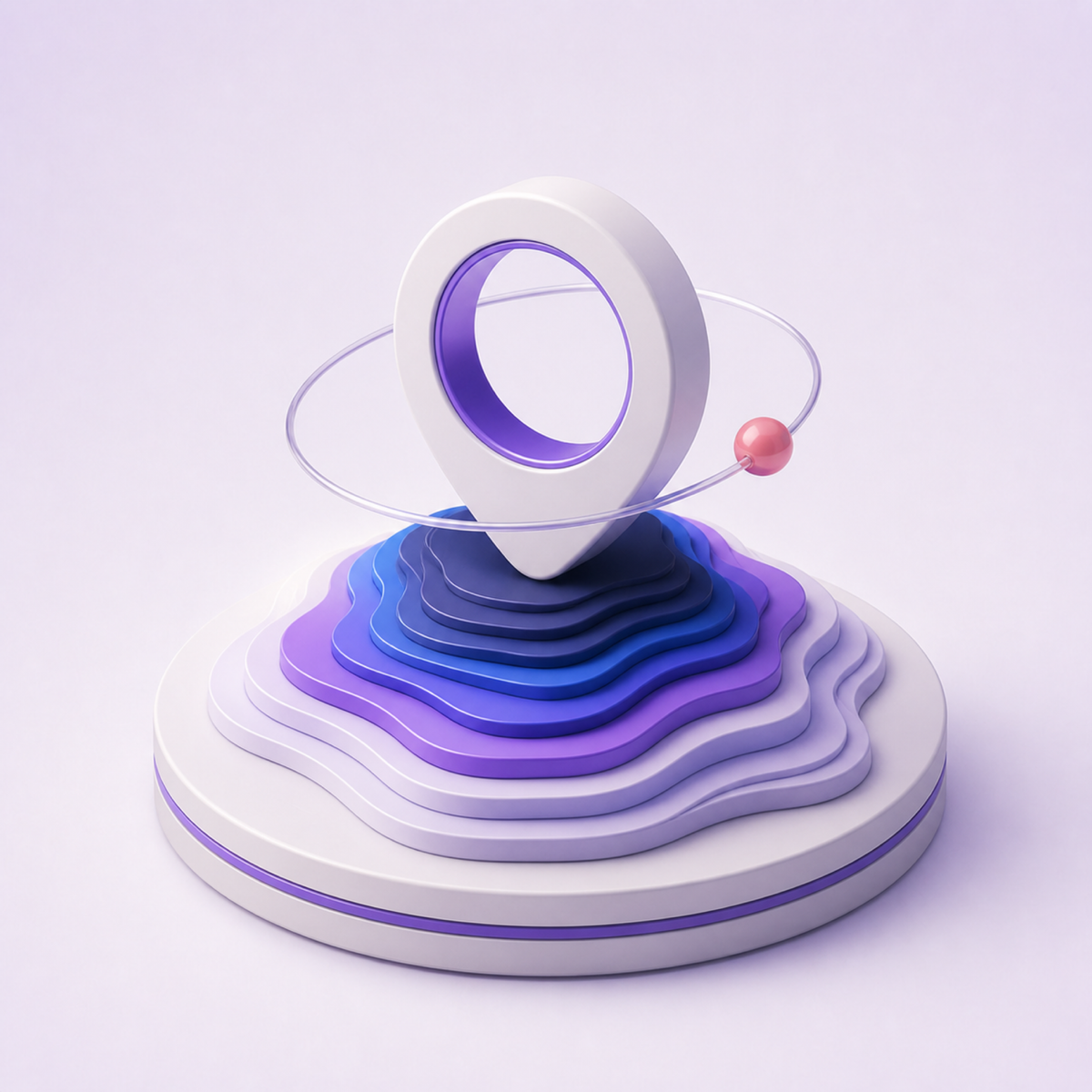 3D illustration representing Geospatial & GIS AI tools