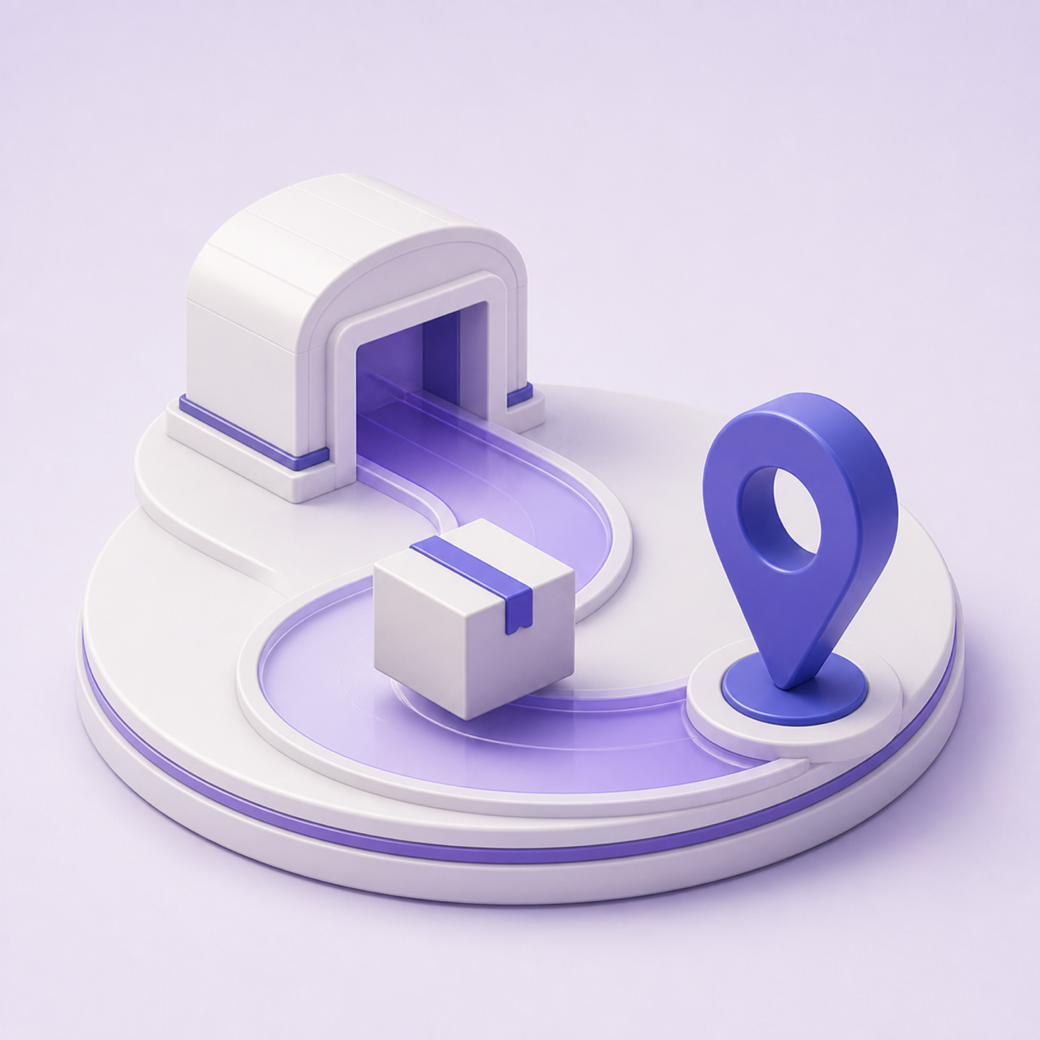 3D illustration representing Logistics & Commerce AI tools