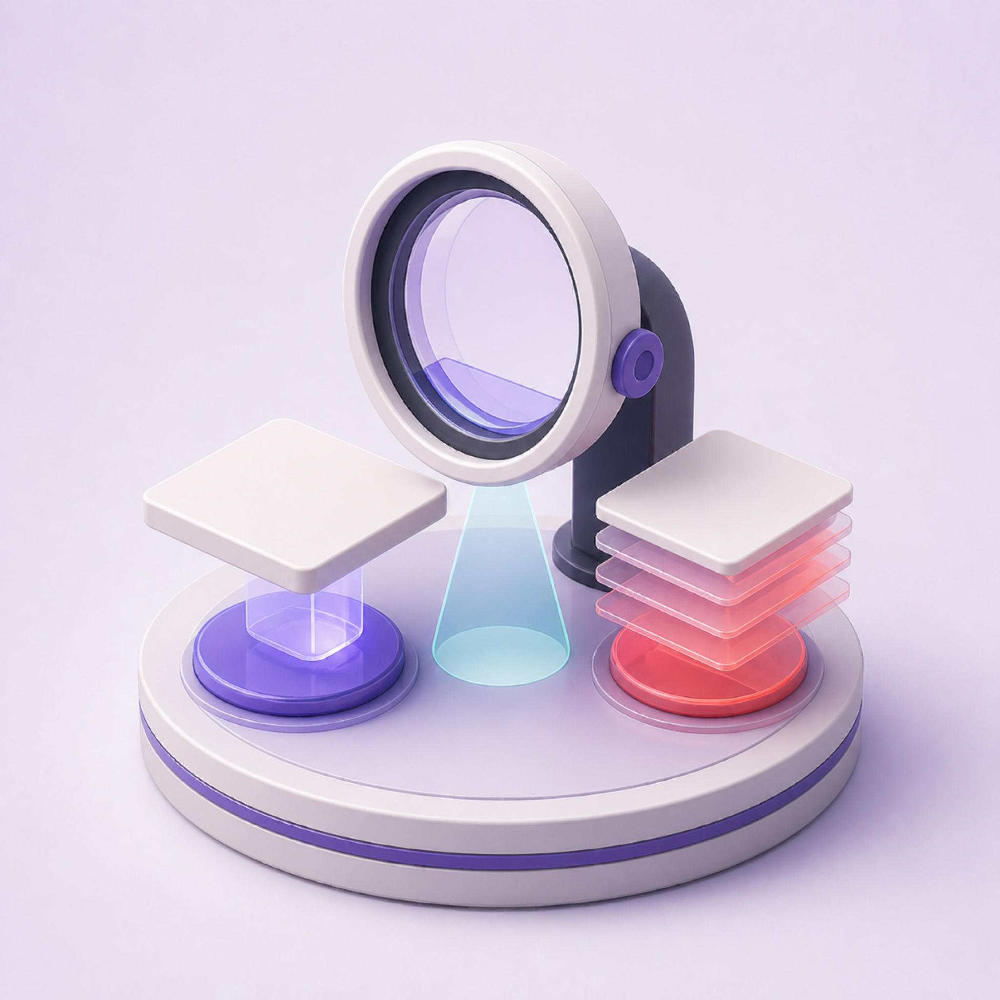Content Authenticity & Deepfake Detection — 3D illustration