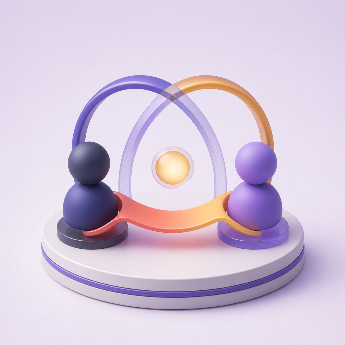 Dating & Relationships — 3D illustration