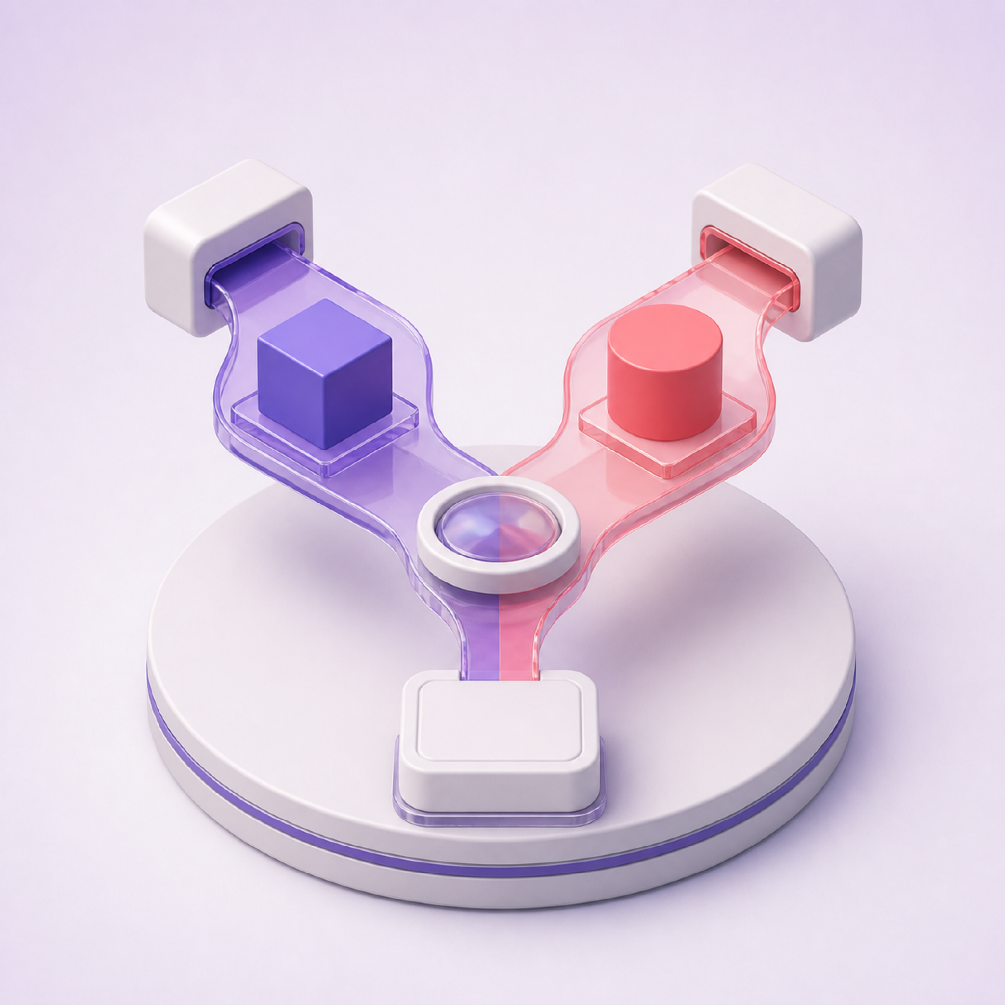 A/B Tests & Experimentation — 3D illustration
