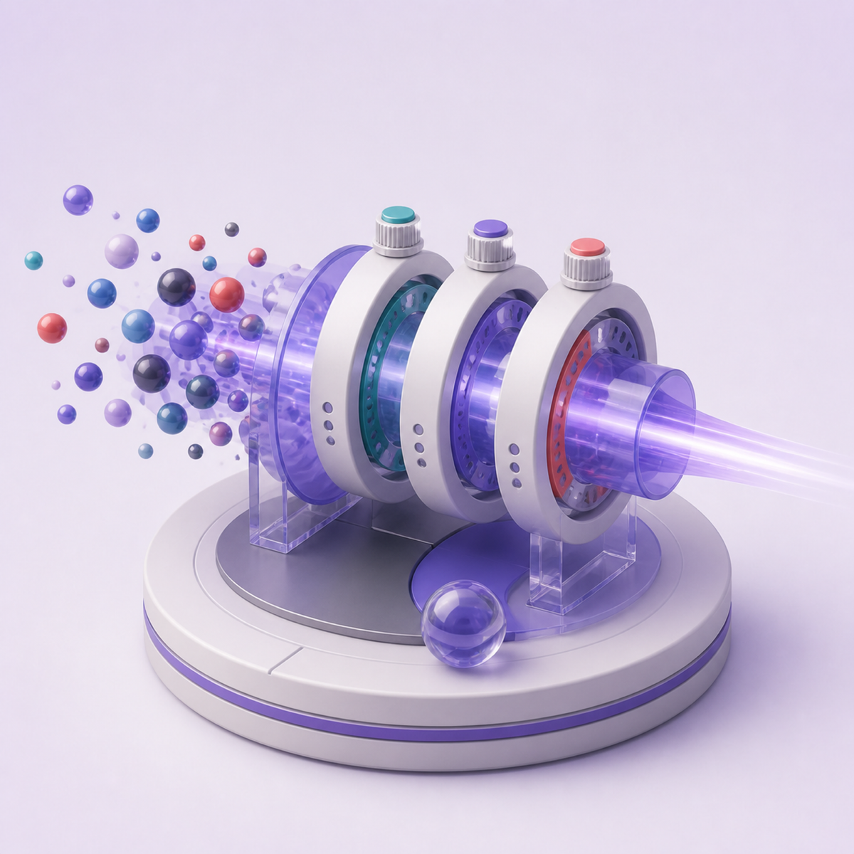 Fine-tuning & Training — 3D illustration