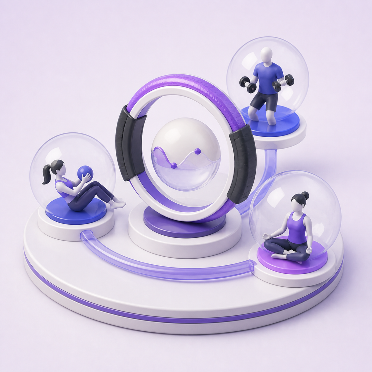 Fitness & Health — 3D illustration
