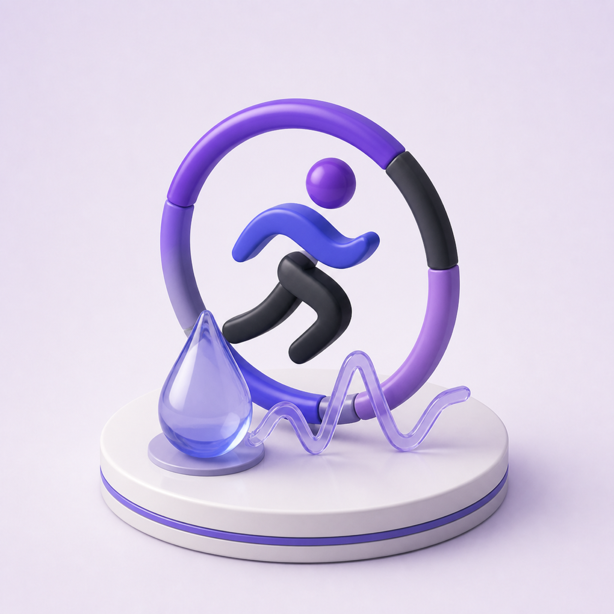 Health & Fitness — 3D illustration