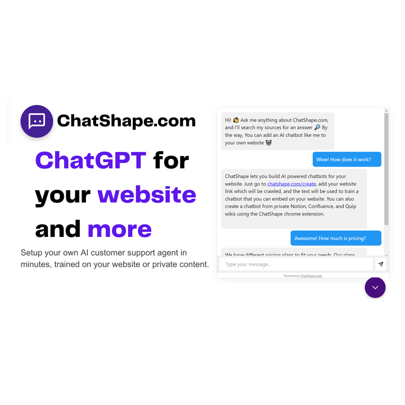 Official ChatShape by Guidaio